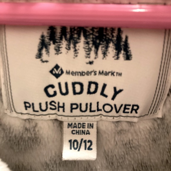 Super Soft Girls White Leopard Pullover size 10/12 - Picture 3 of 3